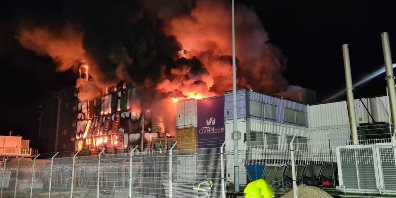 Datacenter in fire