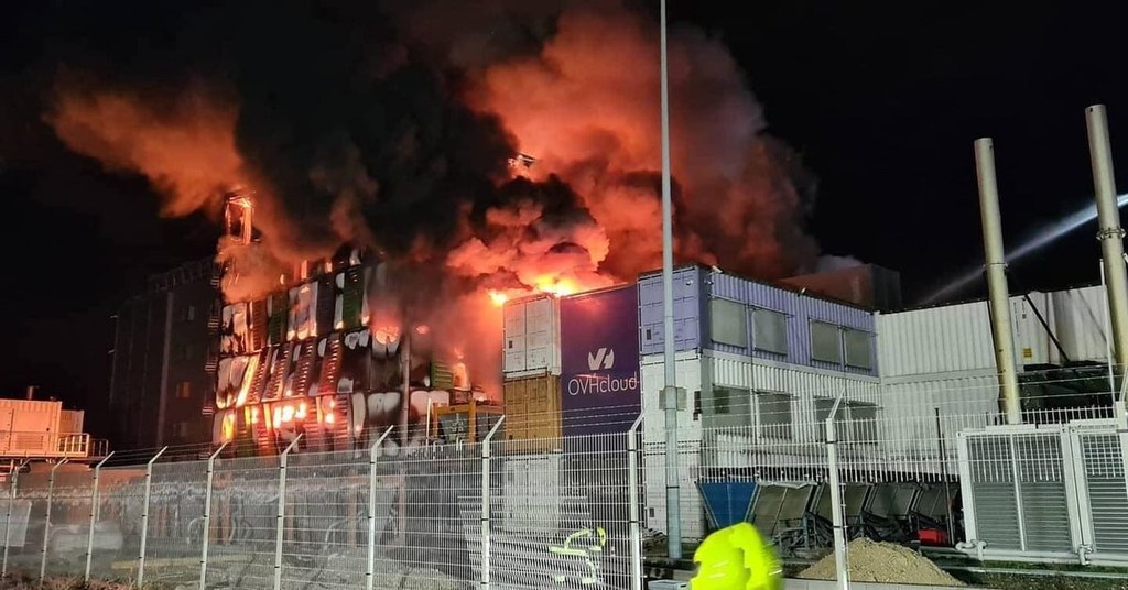 Datacenter in fire